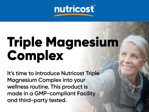 Nutricost Triple Magnesium Complex 300mg, 120 Capsules, 60 Servings