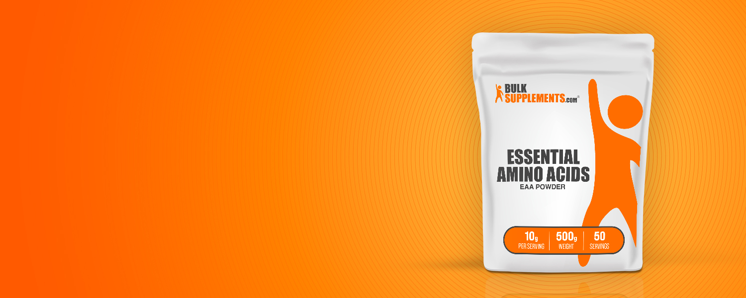 BulkSupplements.com Essential Amino Acids Powder - Essential Amino Acids Supplement, EAA Powder - Unflavored & Gluten Free, 10g per Serving, 500g (1.1 lbs) (Pack of 1)