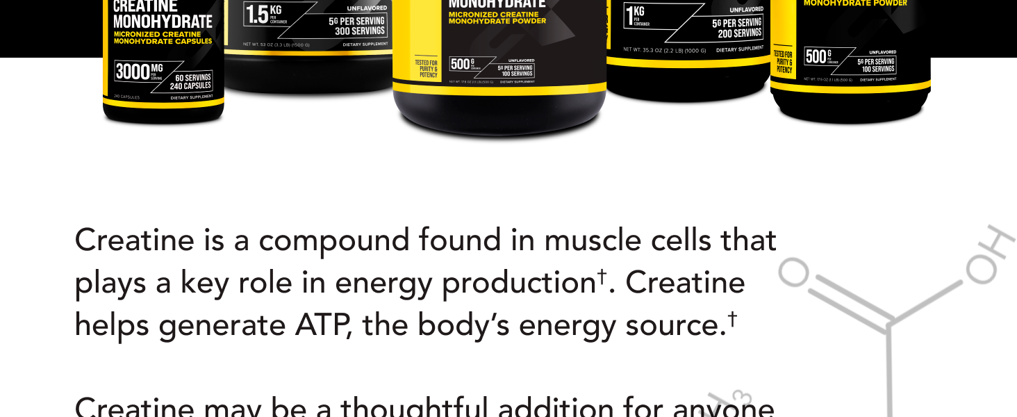 Primaforce Creatine Monohydrate Capsules (3,000mg) 240 Capsules
