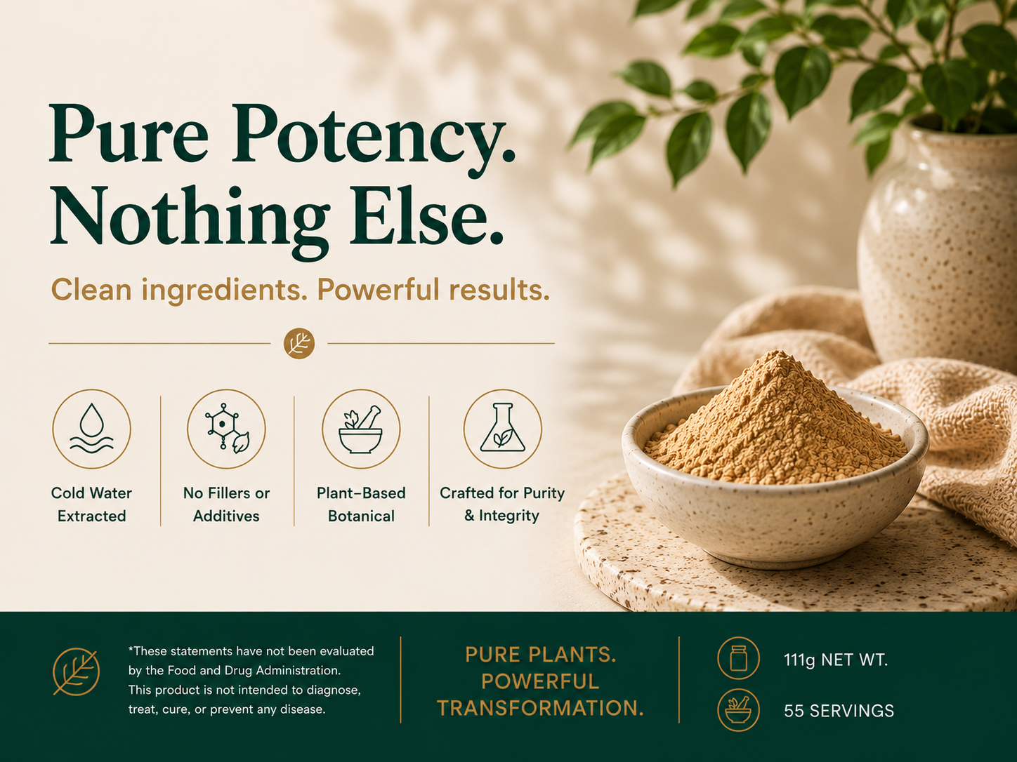 Sun Potion Ashwagandha Root Extract Powder 111g