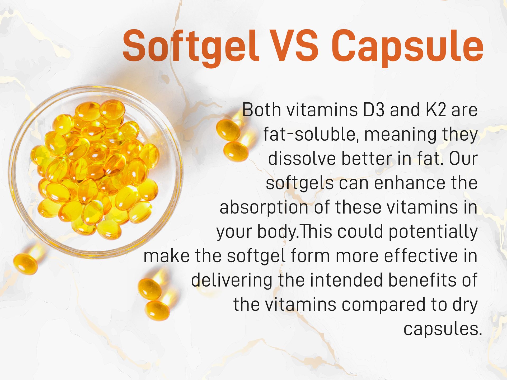 Micro Ingredients Vitamin D3 + K2 MK-7 5,000 IU Per Serving, 300 Softgels