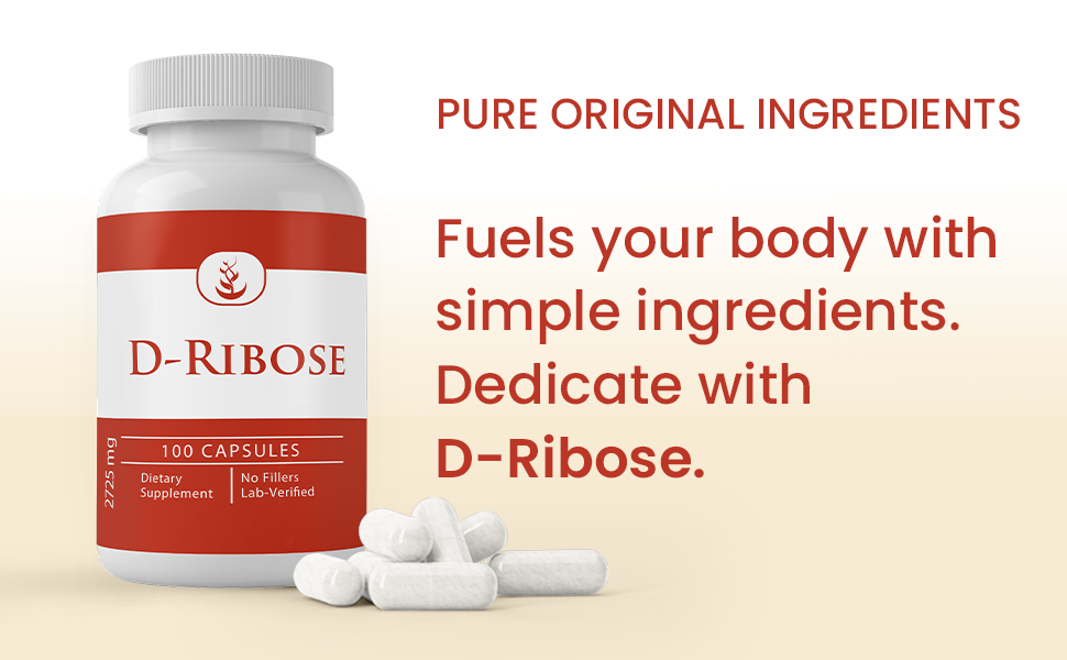 PURE ORIGINAL INGREDIENTS, D-Ribose, 100 Capsules