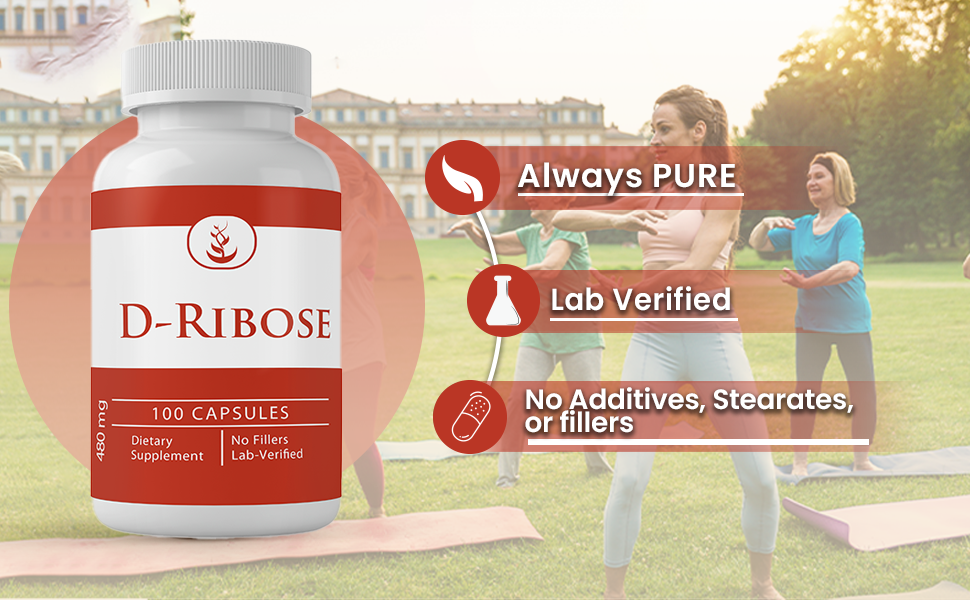 PURE ORIGINAL INGREDIENTS, D-Ribose, 100 Capsules