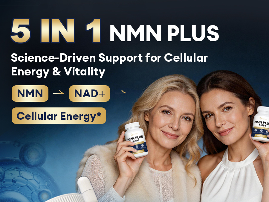 Migcopat NMN Supplement 1000mg – 5-in-1 NAD Supplement,120 Caps