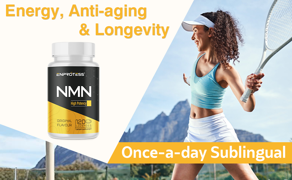 Sublingual NMN 500mg, NMN Supplement（120-Day Supply）, 99% Pure, 120 Lozenge
