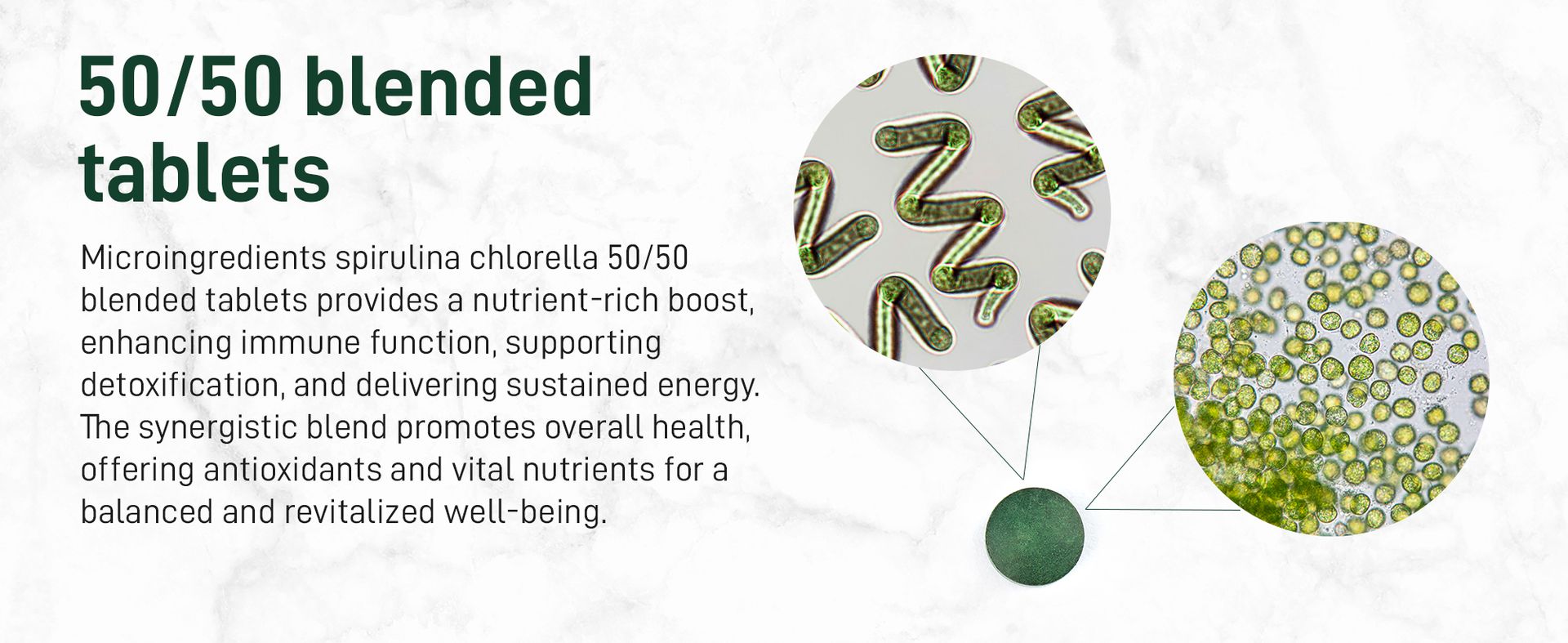 Micro Ingredients Organic Spirulina Chlorella Tablets, 720 Count