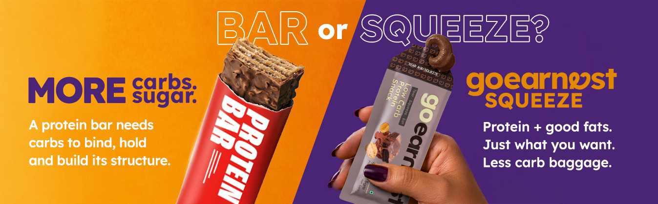 Goearnest Walnut Brownie Low Carb, High Protein Snack | 9g Protein, 5g Net Carbs | No Added Sugar, High Fibre, Gluten Free | 30g