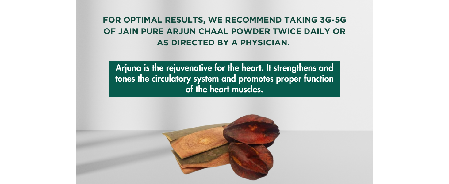 Jain Arjun Ki Chaal Power 1Kg | Arjuna Powder | Supports Heart Health | Natural & Preservatives Free