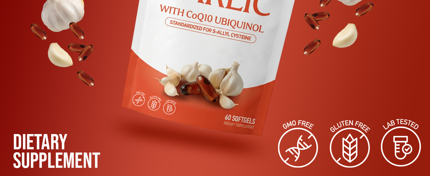 Resilia Odorless Aged Garlic Extract Softgels (60 Count)