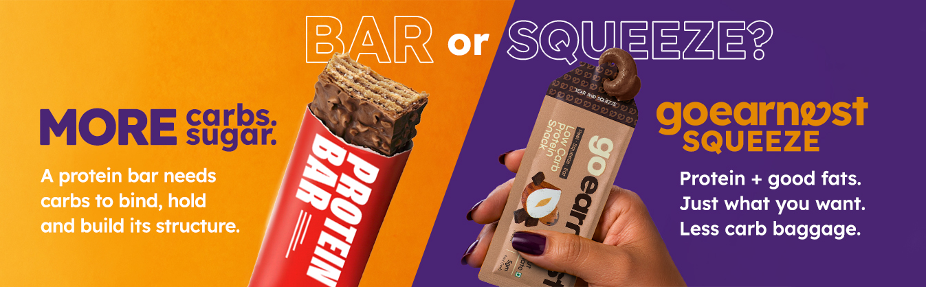 Goearnest Hazelnut Chocolate Low Carb, High Protein Snack | 9g Protein, 5g Net Carbs | No Added Sugar, High Fibre, Gluten Free | 30g,Pack of 3
