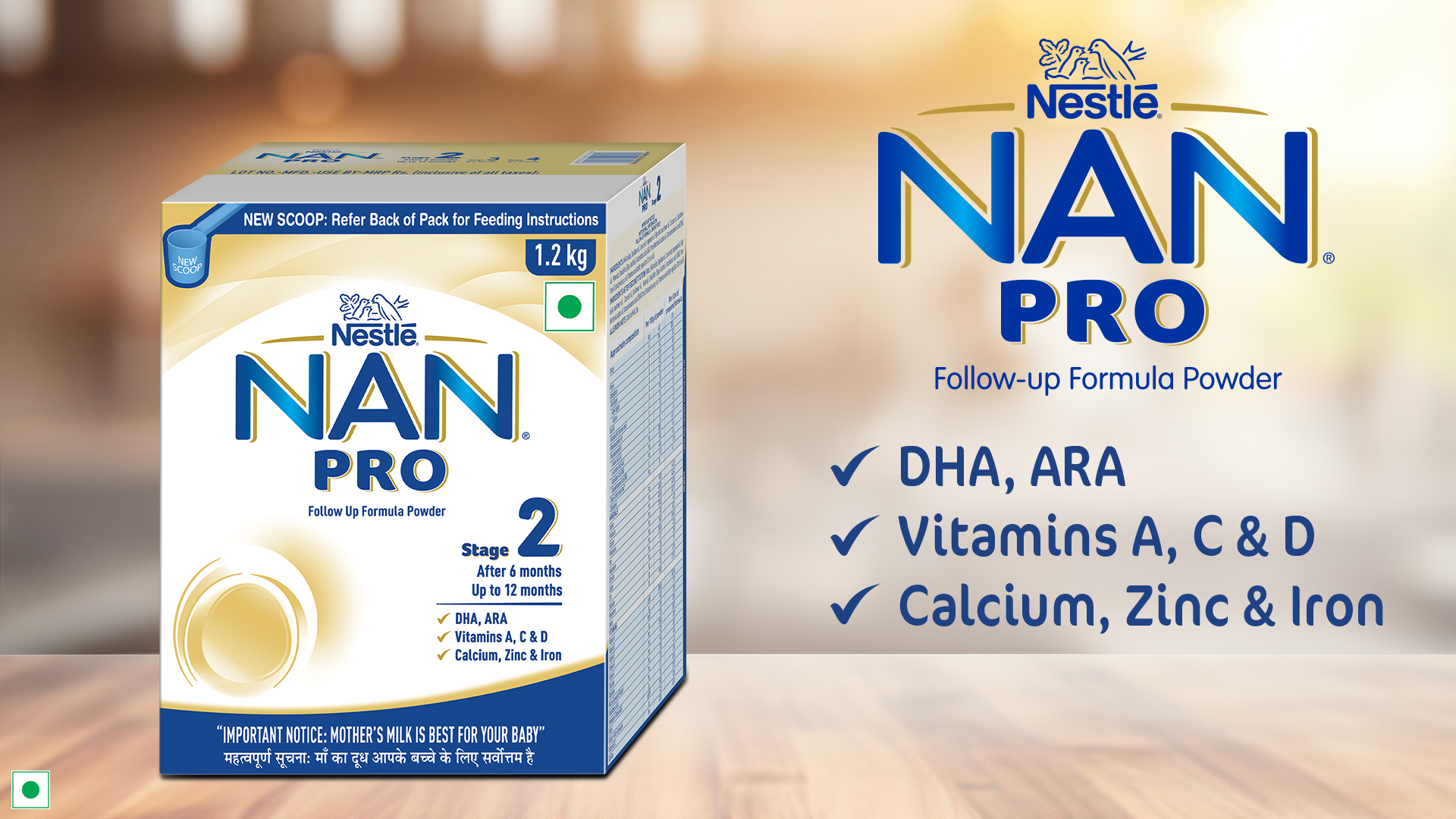 NAN PRO Stage 2 | Follow-Up Formula 6-12 Months | DHA-ARA | 1.2kg