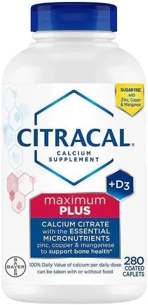 Citracals Maximum Plus Calcium Citrate + D3, 280 Caplets 2