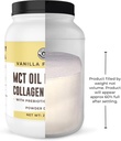 32oz Vanilla Keto MCT Powder + Collagen + Prebiotic Acacia Fibre. MCT Creamer. MCT Oil Powder from Coconuts. MCT Collagen Powder, Grass Fed, Perfect for Keto, 0 Net Carb, Stevia, Erythritol 5