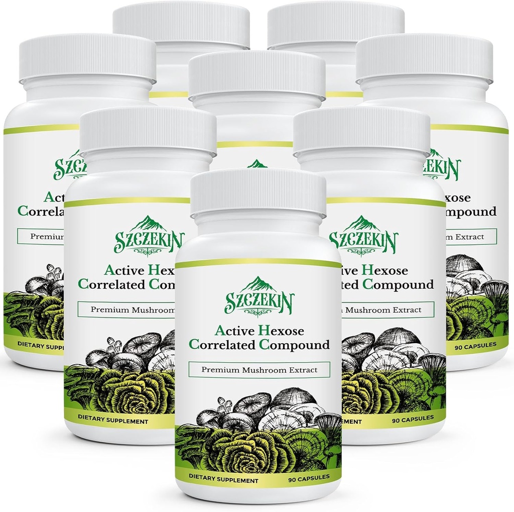 Active Hexose Correlated Compound 1500 mg Supplement, Natural 8 Mushroom Extract Supplement, Immune System, Liver Function, Natural Killer and T Cells Activity, 720 Veggie Capsules 2