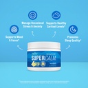 Nello Supercalm Powdered Drink Mix, Lemon Lime, L Theanine, Ksm-66 Ashwagandha, Magnesium Glycinate, Vitamin D 3, Supplements for Relaxation & Focus, Natural, No Sugar, Non GMO, 30 Srvgs 4