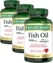 Nature's Bounty Fish Oil 1000 mg Omega-3, 220 Odorless Softgels (Pack of 3) 6