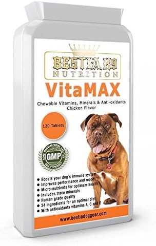 Bestia K9 Nutrition VitaMAX chewable Dog Multi-Vitamin and Trace Minerals. Premium Quality Dog Supplements. Made in Europe. 2