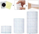 Mesh Breathable Non-Woven Tape Adhesive Bandage Roll Film Dressing Second Skin Healing Protective Adhesive Antibacterial Bandages Flexible Nonwovens 3.9inch*34foot（10cm*10m） (4inch*10.9yard) 4