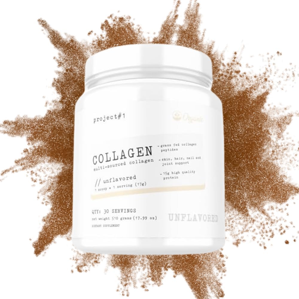 Project #1 Nutrition Multi-Sourced Collagen Powder | Grass-Fed Collagen Peptides for Skin, Hair, Nails & Joints | Hydrolyzed Collagen & 15g Protein Per Serving -Irish Cream - Collagen for Women & Men 5