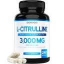 L Citrulline 3000mg Supplement (240 kapsułki) Support L Arginine & Nitric Oxide Pills - L-Citrulline For Men & Women - Muscle Recovery & Pump Supplement - 3rd Party Tested, Vegan, Non-GMO - USA Made
