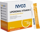 NYO3 Liposomalna witamina C Proszek, Wspiera układ immunologiczny i Kolagen Booster, Potężny przeciwutleniacz, Poprawa zdrowia skóry, Bez glutenu, Wysoka absorpcja Witamina C, 500mg, 30 Licznik