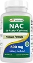 Najlepsze naturalne NAC - N Acetylo Cysteina 600 mg 250 Kapsułki - n Acetylo cysteina - Potężny przeciwutleniacz