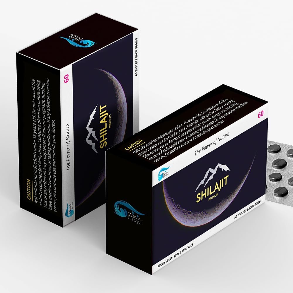 100% czystych tabletek o maksymalnej mocy Shilajit Resin: energia, metabolizm, odporność - 85 + Minerały śladowe i kwas Fulvic - Naturalne tabletki Shilajit