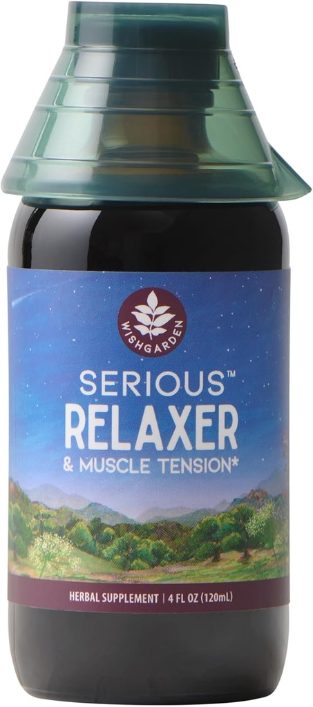 WishGarden Herbs Poważne Relaxer & Napięcie mięśniowe - All- Naturalne Relaxation mięśni Ziołowy suplement z Wild Sałata & Drewna Betonia, Releases Muscle Tension, Relax Muscles & Muscle Discoults, 4oz