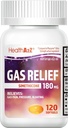 HealthA2Z ® Gas Relief Simeticone 124; 180 MG Releases 124; Releases from Stomach Discomfort and Gas Release 124; Anti Flatulence Release 124; Releases Gas Fast (120 Count (Pack of 1))