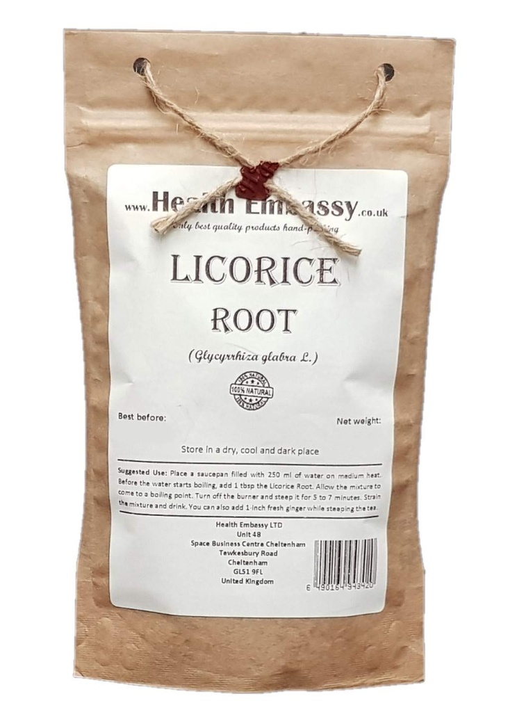 Ambasada Zdrowia Licorice Root 124; Glycyrrhiza Glabra 124; Herbata ziołowa (50g)