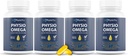 Physio Omega 2400mg Fish Oil with Omega 3 Fatty Acid Supplement - Heart & Brain Health Supplements for Adult - Non-GMO, Burless, Light Citrus Flavor, Sustainable Sourced - 240 Softgels