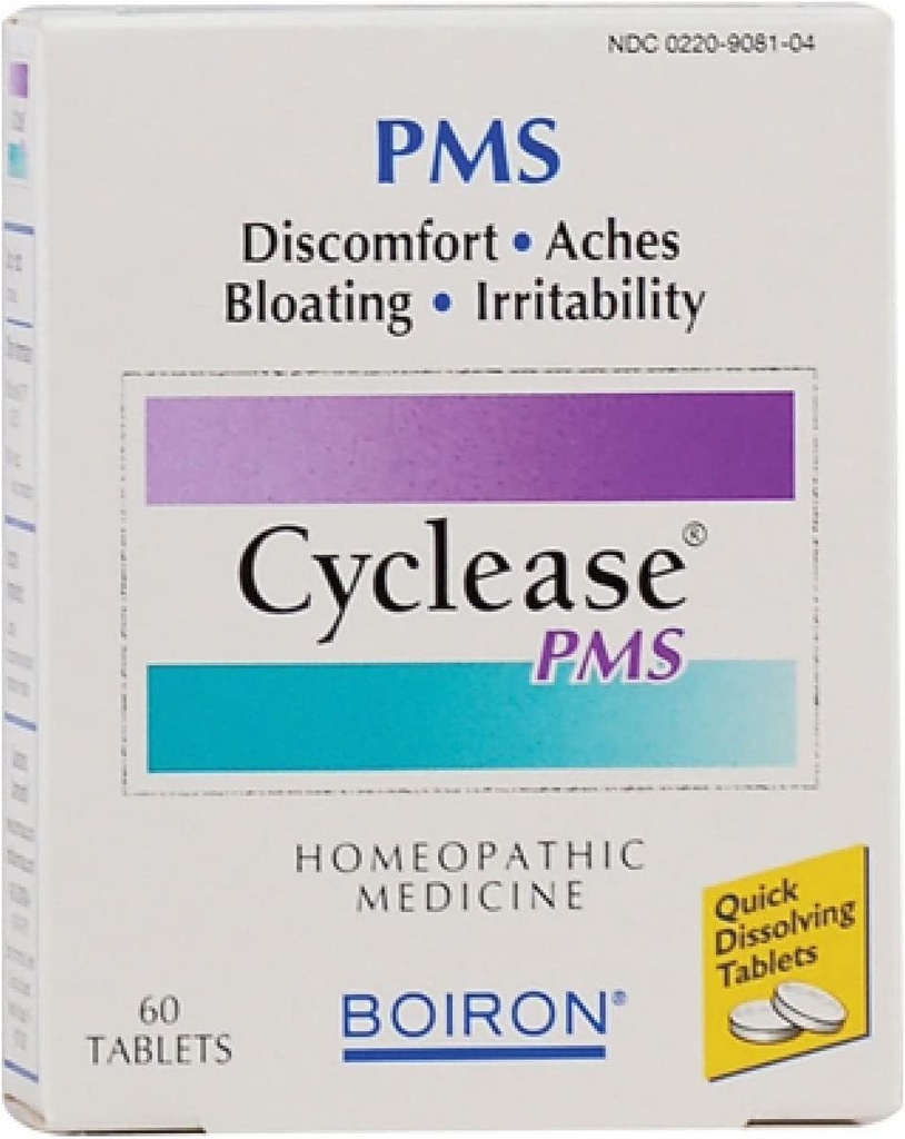 Boiron Cyclease Pms, 60 tabletek, Homeopatyczna Medycyna dla Ulgi Pms