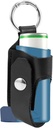 Asthma Inhaler Holder Nosiciel L- Shaped Inhaler Cheather Travel Handy Mini Holster dla dorosłych i dzieci, Nosiciel Carabiner Clip Inhaler Nie dotyczy (czarny)