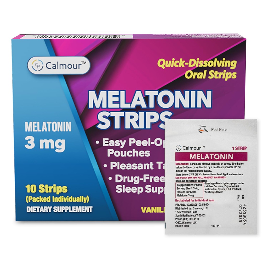 10 Doustne paski usypiające: 124; Quick- Disolving 3mg Melatonin Strip: 124; działa szybciej niż Gummies: 124; Relaxation Napping Supplements: 124; Ultimate Sleeping Aid for Better Rest and Eye Health