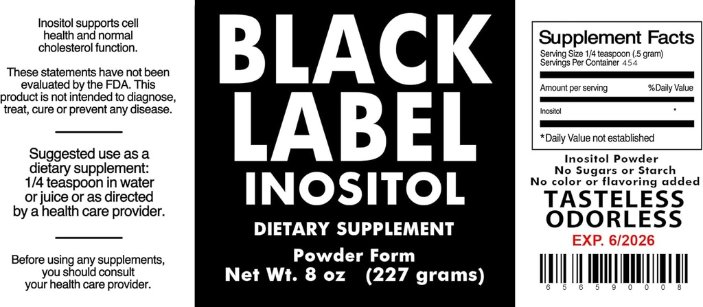 Generic Black Label Inositol, 2.19 Funt (Opakowanie po 1)
