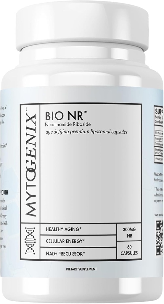 Czyste kapsułki NR - Nikotynamid Suplement Riboside - 300 mg na porcję - 60 kapsułek na butelkę - Anty- Naprawa uszkodzone DNA - Poprawa funkcji kognitywnej - Optymalizacja aktywności mózgu
