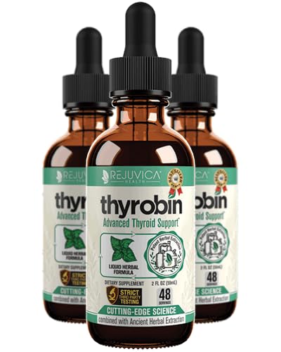 Thyrobin - Advanced Thyroid Supplement - Liquid Delivery for Better Absorption - Jod, Stinging Nettle, Kelp, Astragalus, Ashwagandha & More!