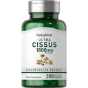Piping Rock Cissus Quadrangularis Suplement 1800mg 124; 200 Kapsułki 124; Ultra skoncentrowany wyciąg ziołowy 124; Non-GMO, Gluten Free
