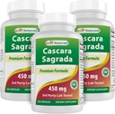 Najlepsi Naturals Cascara Sagrada 450 mg 250 kapsułek (250 licz (opakowanie po 3))