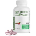 Bronson Tart Cherry Extract + Seler Nasienie Kapsułki - Potężna oczyszczalnia kwasu moczowego, Wspólne Wsparcie Mobilności i Muscle Recovery Supplement - Non-GMO Formuła - 60 Kapsułki wegetariańskie