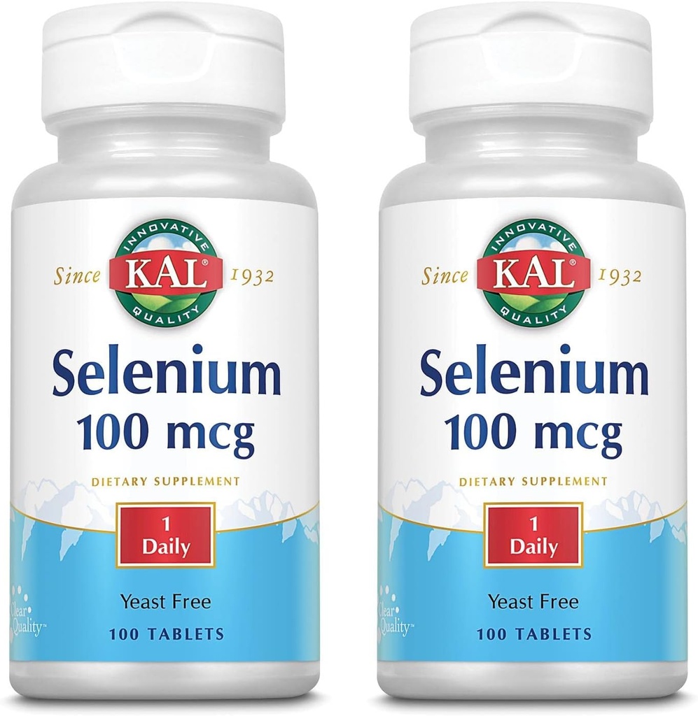 KAL 100 Mcg Selenium Yeast Wolne tabletki, 100 Hrabia 124; Opakowanie po 2