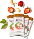 Tend Daily Best Prenatal Witamina Bar, Made with Organic Składniki dla ciężarnych i poporodowych matek, Zawiera DHA, Witamina D, B, Cholina, Folate - Strawberry Patch (4ct)