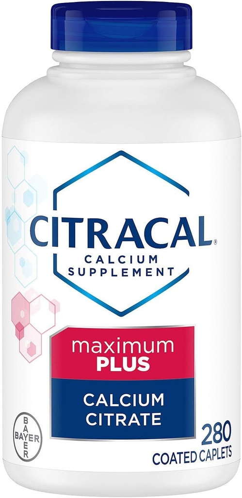 Cytracal Maximum Plus Wapnia Citrate Cappets Plus D3 (280 Count)