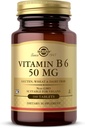 Solgar witaminy B6 50 mg - 100 tabletek - Non-GMO, Wegan, Gluten Free, Dairy Free, Kosher - 100 Servings