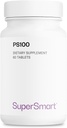 Supersmart - Suplement PS100 300 mg na dobę (fosfatydyloseryna) - Zdrowie mózgu i ochrona - Wsparcie pamięci 124; Non-GMO & Gluten Free - 60 tabletek