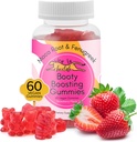 Booty Enhancing Gumy Suplement, Big Butt Enhancer, Wsparcie treningu, Multivitamin dla kobiet, Natural Glute Boost Vitamin dla Curvy Shape & Max Gains, 60 Wegan Gummies