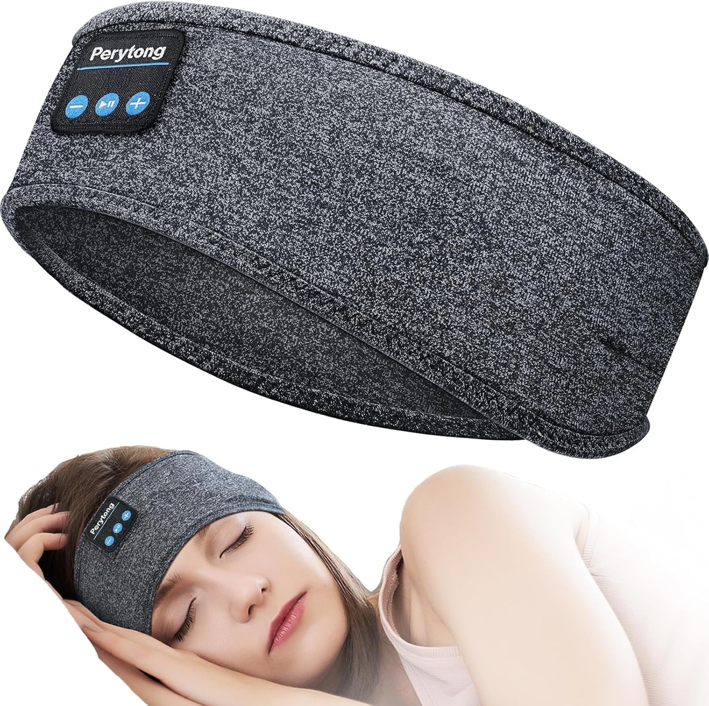 Perytong Sleep słuchawki Bluetooth Headband, Sports Wireless Earphone Muzyka Sleeping Earbuds z HD Stereo Głośnik dla mamy Kobiety Mężczyźni Bieganie Teen Fajne gadżety Unikalne prezenty