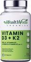 Organiczna witamina D3 (600 j. m.) + witamina K2 jako suplement MK7 (55mcg) do 124; 60 tabletek Veg do 124; wspomaga zdrowe kości, zwiększa system immunologiczny i wspólne zdrowie 124; dla mężczyzn i kobiet