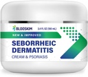 Seborrheic Dermacy Face Cream - Twarze, Skalp & Body Moisturizing Treatment for Flaky, Swędzacza Skóra - Codzienne balsam dla łuszczycy i skórki - Mężczyźni i kobiety - 3.4 Fl Oz