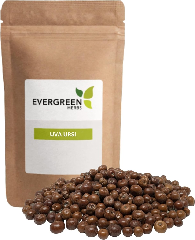 Evergreen Herbs Pinguica Fruto - Uva Ursi Fruit (8 oz.) - Resealable Stand Up Pouch, aby zapewnić świeżość!
